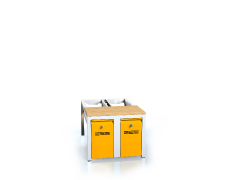 Předlavička s bukovými latěmi  - se zásuvkami na obuv 375 x 500 x 800